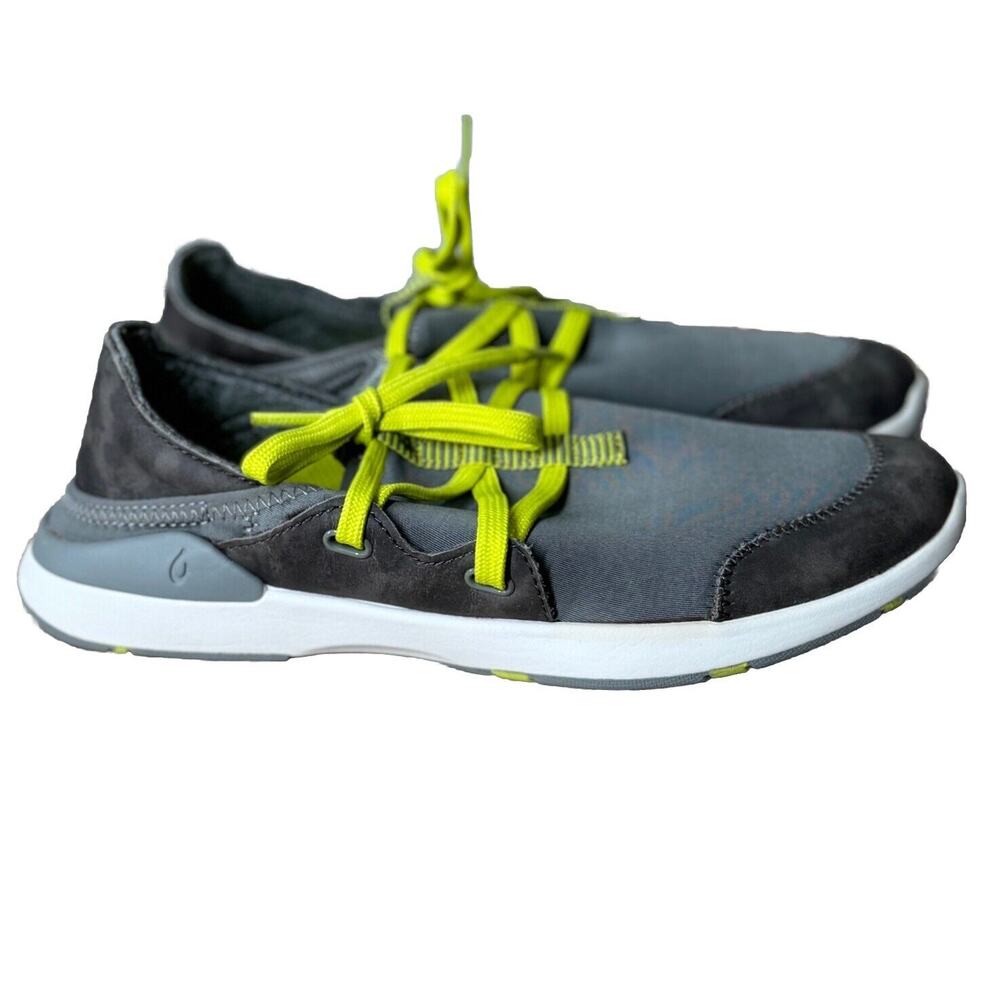OluKai Shoes Womens 6.5 Miki Li Pale GreyCharcoal Quick Drying Active Outdoors